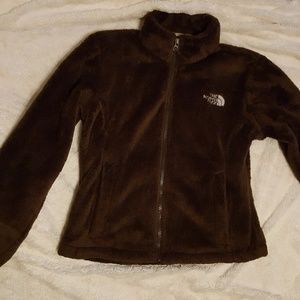Brown north face osito jacket